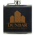 6 Oz. Light Black/Gold Stainless Steel Flask